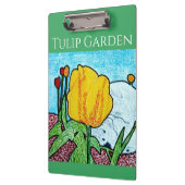 Tulpe im Garten Klemmbrett (Links)