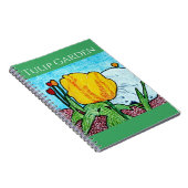Tulpe im Garten Notizblock (Rechte Seite)