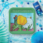 Tulpe im Garten Pappteller (Party)