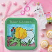 Tulpe im Garten Pappteller (Party)