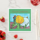 Tulpe im Garten  Serviette (Beispiel)