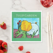 Tulpe im Garten Serviette (Beispiel)