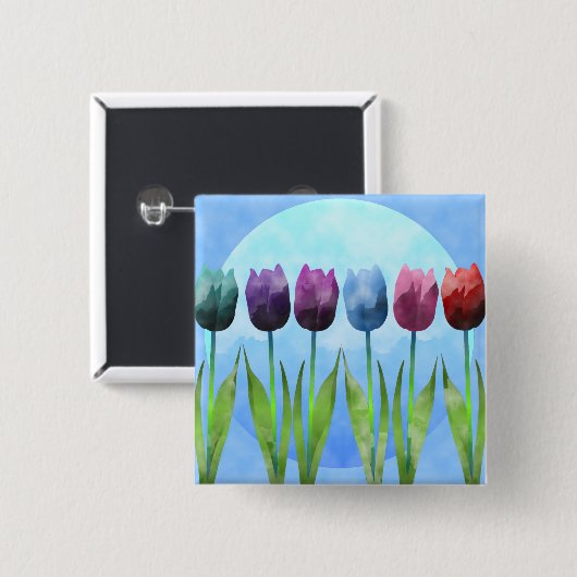 Tulpe-Knopf Button (Vorne & Hinten)