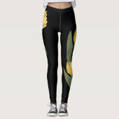 Tulpe-Leggings-Ostern-Tulpe-Kunst-Blumen-Hosen Leggings (Vorderseite)