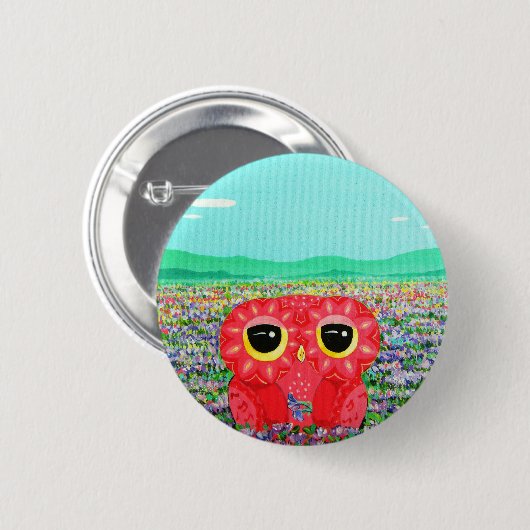 Tulpe-Liebe-Angelegenheit Button (Vorne & Hinten)