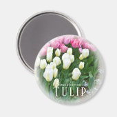 Tulpe Magnet (Vorderseite/Rückseite)