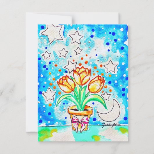 Tulpe Mitteilungskarte (Vorderseite)