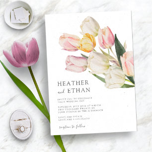 Tulpe Moderne Hochzeit Einladung