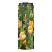 Tulpe-orange Feld Thermosbecher (Rückseite)