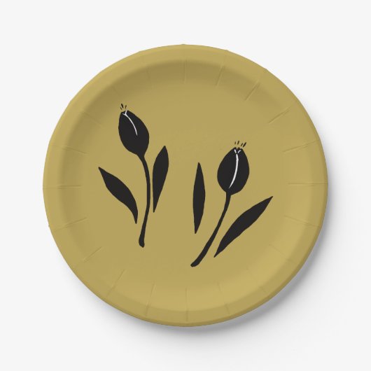 Tulpe Pappteller (Vorderseite)
