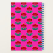 Tulpe Pink Notizblock (Rückseite)