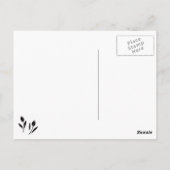 Tulpe Postkarte (Rückseite)