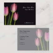 Tulpe-Reflexions-Visitenkarte… - Besonders Visitenkarte (Vorne/Hinten)