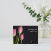 Tulpe-Reflexions-Visitenkarte… - Besonders Visitenkarte (Stehend Vorderseite)