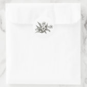 Tulpe Runder Aufkleber (Tasche)
