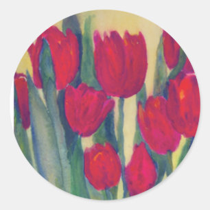Tulpe Runder Aufkleber