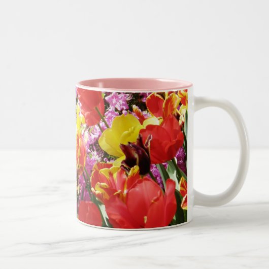 Tulpe-Tasse Zweifarbige Tasse (Rechts)
