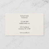 Tulpe-und Rosen-Muster Williams Morris Visitenkarte (Rückseite)