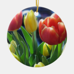 Tulpe-Verzierung Keramikornament
