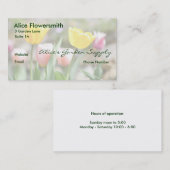 Tulpe-Visitenkarten Visitenkarte (Vorne/Hinten)