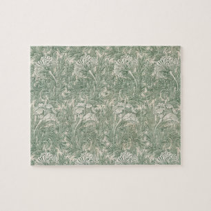 Tulpe von William Morris, Vintage Floral Kunst Puzzle