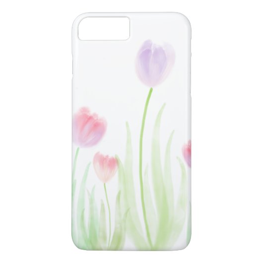 Tulpe-Wasserfarbe-Telefonkasten Case-Mate iPhone Hülle (Rückseite)