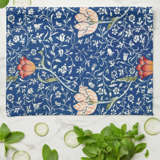 Tulpe, William Morris Geschirrtuch (Gefaltet)