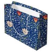 Tulpe, William Morris Große Geschenktüte (Rückseite Schrägansicht)