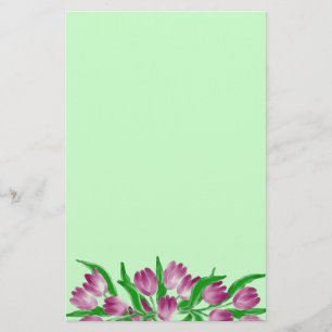 Tulpe-Zeit-Briefpapier Briefpapier