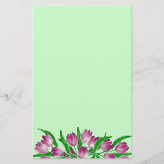 Tulpe-Zeit-Briefpapier Briefpapier (Vorderseite)