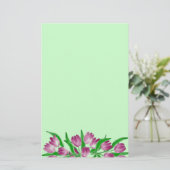 Tulpe-Zeit-Briefpapier Briefpapier (Stehend Vorderseite)