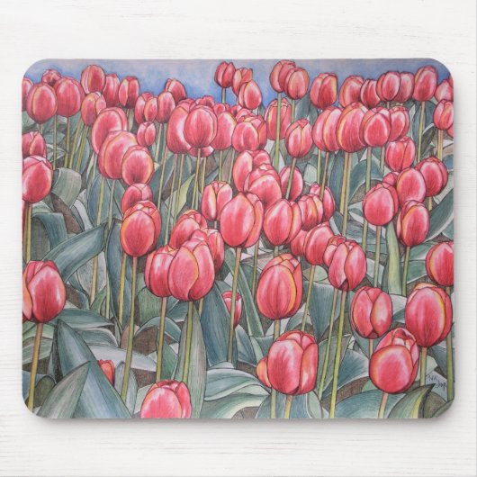 Tulpe-Zeit ursprüngliches MOUSEPAD (Vorne)