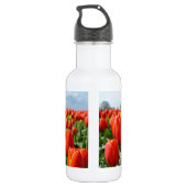 Tulpegarten des roten Frühlinges Trinkflasche (Rückseite)