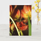 Tulpegrußkarten Karte (Gelbe Blume)