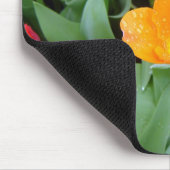 Tulpen am Eden-Projekt, Cornwall, Großbritannien Mousepad (Ecke)