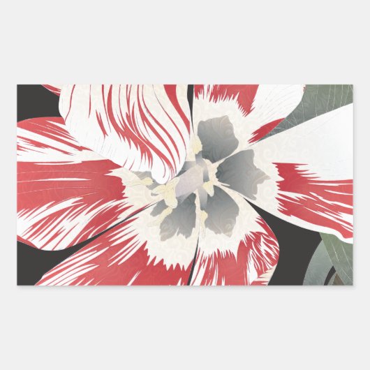 Tulpen-Aufkleber Rechteckiger Aufkleber (Vorderseite)