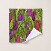 Tulpen Badhandtuch Set (Waschlappen)