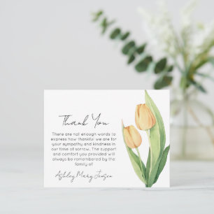 Tulpen-Beerdigungs-Dankeskarten Beileid Dankeskarte