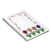 Tulpen-Blumen-Notizbuch Notizblock (Rechte Seite)