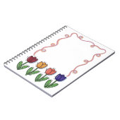 Tulpen-Blumen-Notizbuch Notizblock (Linke Seite)