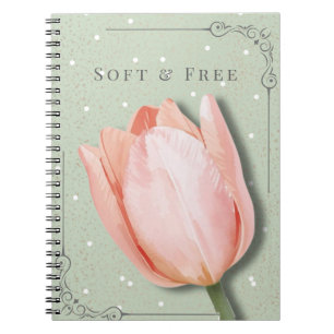 Tulpen-Blumen-Notizbuch   Weiches & Freies Journal Notizblock