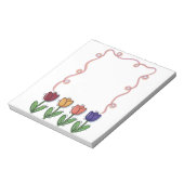 Tulpen-Blumentagebuch Notizblock (Rotiert)