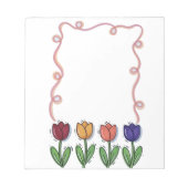 Tulpen-Blumentagebuch Notizblock (Vorderseite)