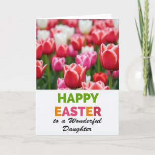 Tulpen-Blüten-Grußkarte Karte