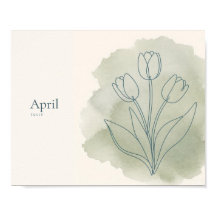 Tulpen-Botanik-Kunstprint | April-Blume