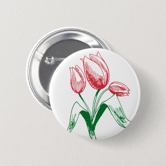 Tulpen Button (Vorne & Hinten)
