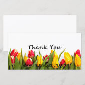 Tulpen Danken-Sie kundengerechte Foto-Karte Dankeskarte (Vorne/Hinten)