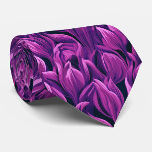 Tulpen-Druck Herrenbekleidung Strandhochzeit Krawatte