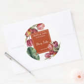 Tulpen-Duftetikett Runder Aufkleber (Umschlag)