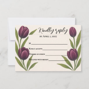Tulpen-Erbstück RSVP-Karte RSVP Karte